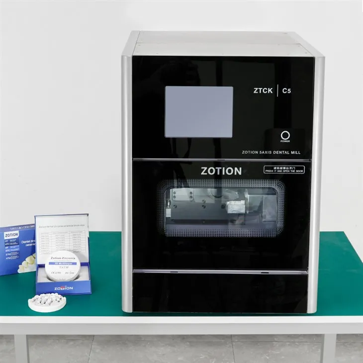 Zotion Dental Cad Cam 5 Axis Dental Milling Machine
