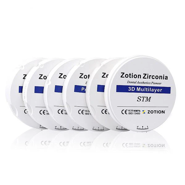 3D Anterior And Posterior Teeth Raw Material Multilayer Zirconia Block