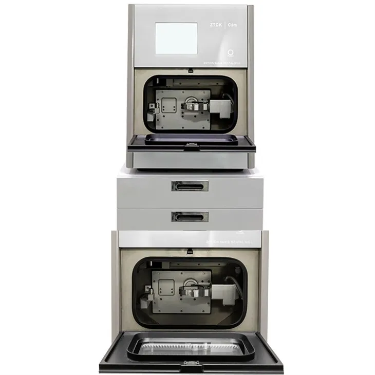 ZOTION CAD Cam Dental Milling Equipment Dental Materials Wet Milling Machine With 4 Axis 5 Axis